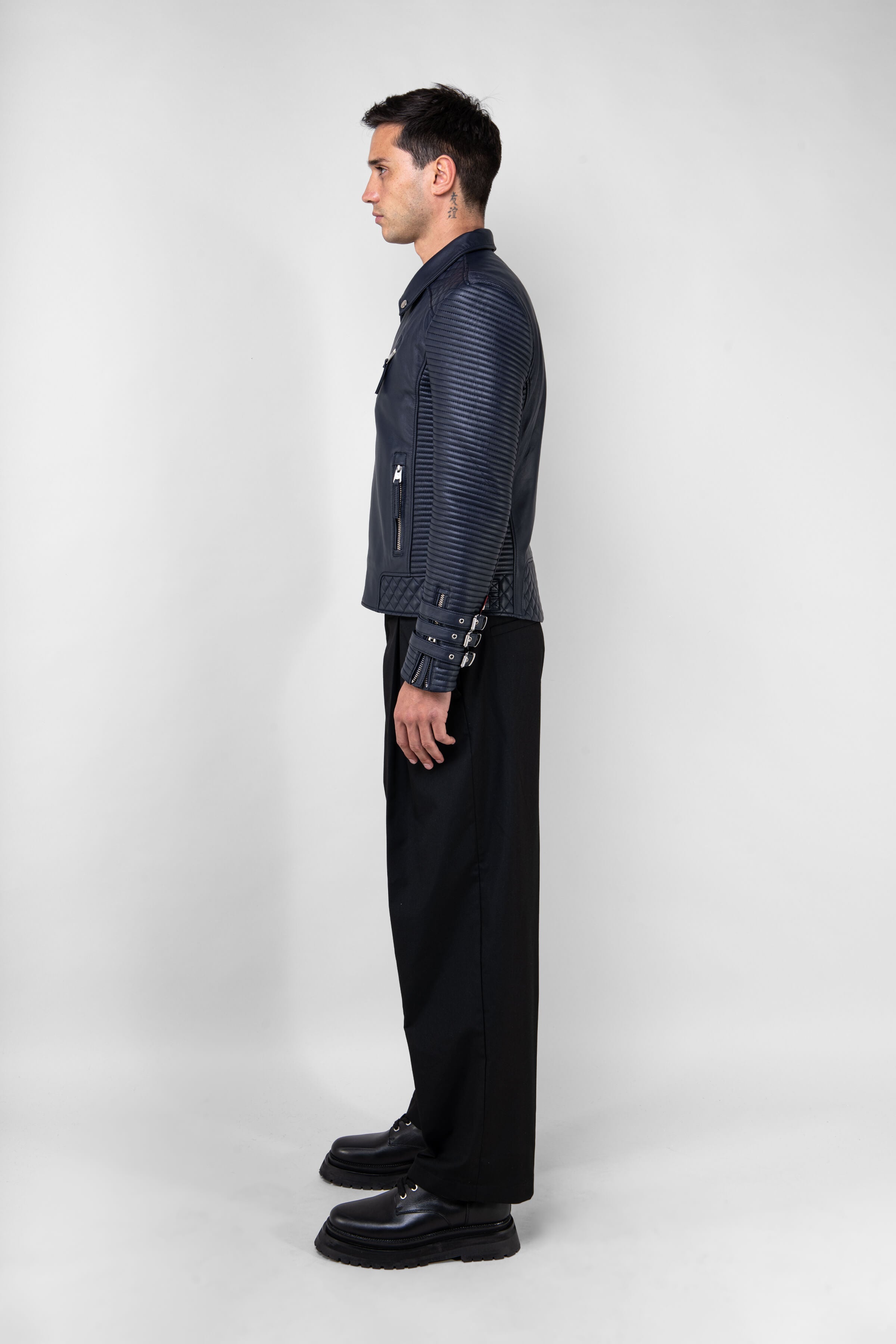 Alexander 3.0 Tall: Royal Navy Leather Jacket (Man)