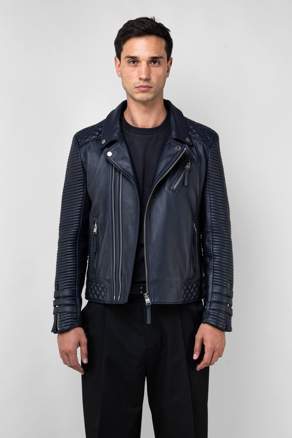 Alexander 3.0 Tall: Royal Navy Leather Jacket (Man)