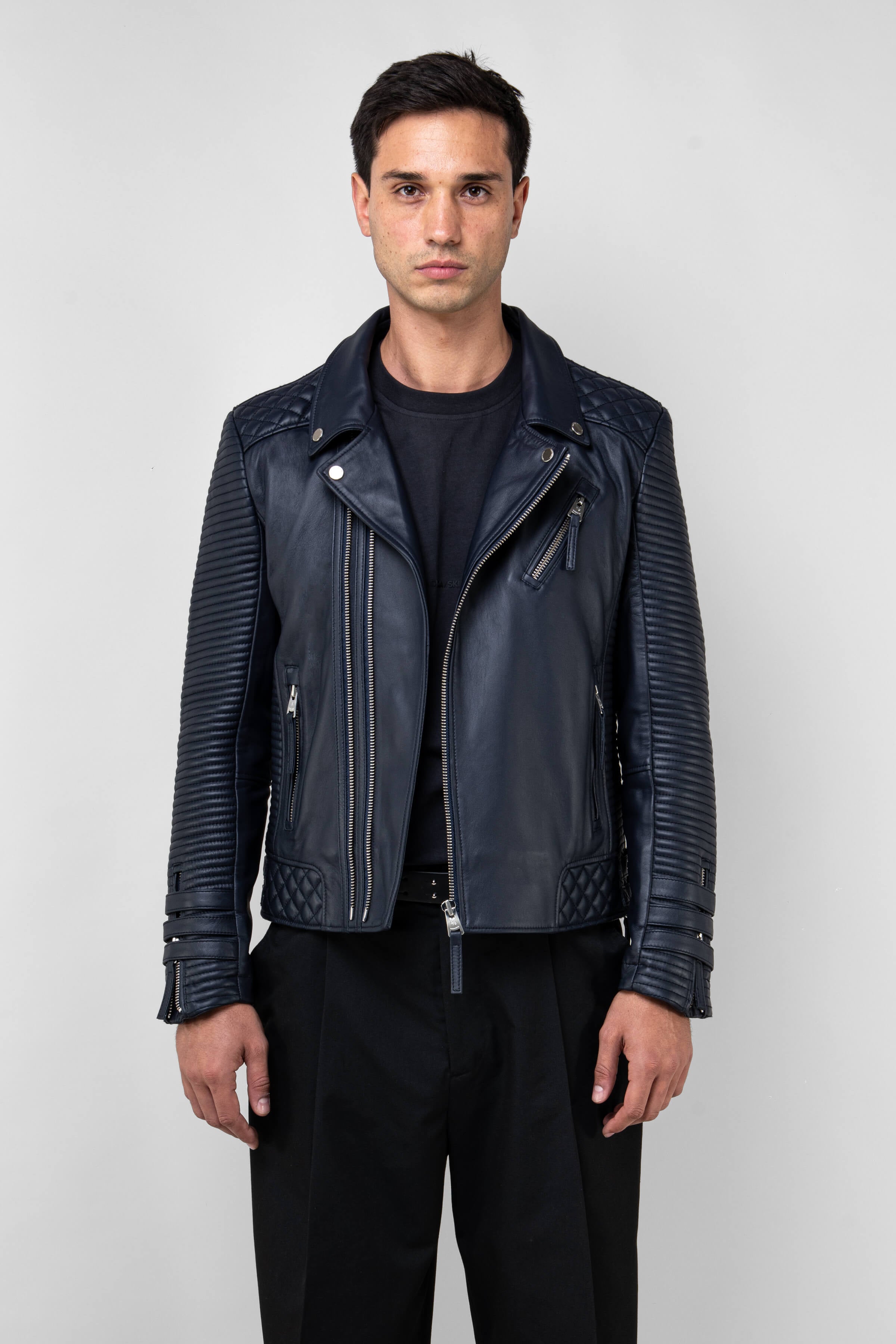 Alexander 3.0 Tall: Royal Navy Leather Jacket (Man)