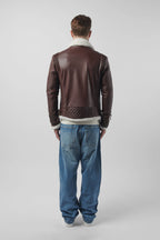 Alexander 3.0 Antique Brown: Shearling Jacket (Man)