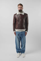 Alexander 3.0 Antique Brown: Shearling Jacket (Man)