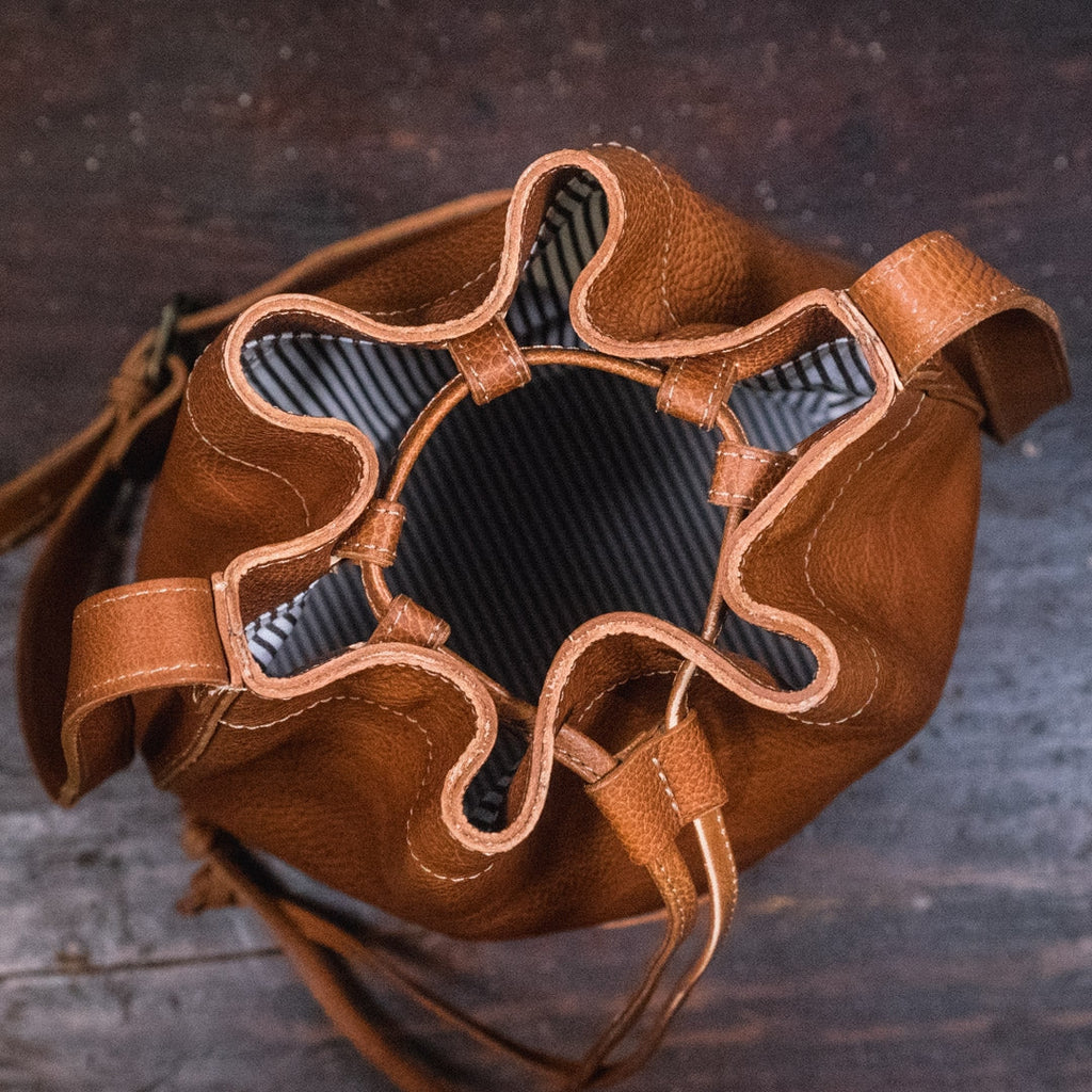 Madison Leather Bucket Bag | Saddle Tan