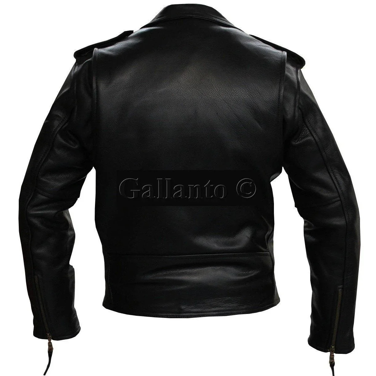 Antique Naked Cowhide Marlon Brando Biker Leather Jacket