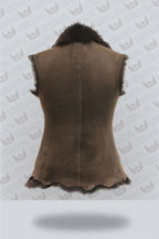 Women's Toscana Sheepskin Short Gilet-Denver