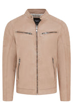 Men's Modern Classic Leather Quilted Biker Jacket - Derry