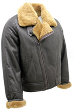 Mens Sheepskin Leather WW2 Bomber Jacket-Tucson