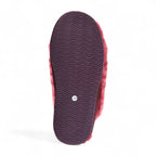 Women's Sheepskin Slippers Burgundy Warm Winter Fur Mule - Aurora