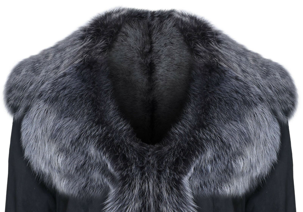 Womens Toscana Sheepskin Suede Trench Coat-Tbilisi