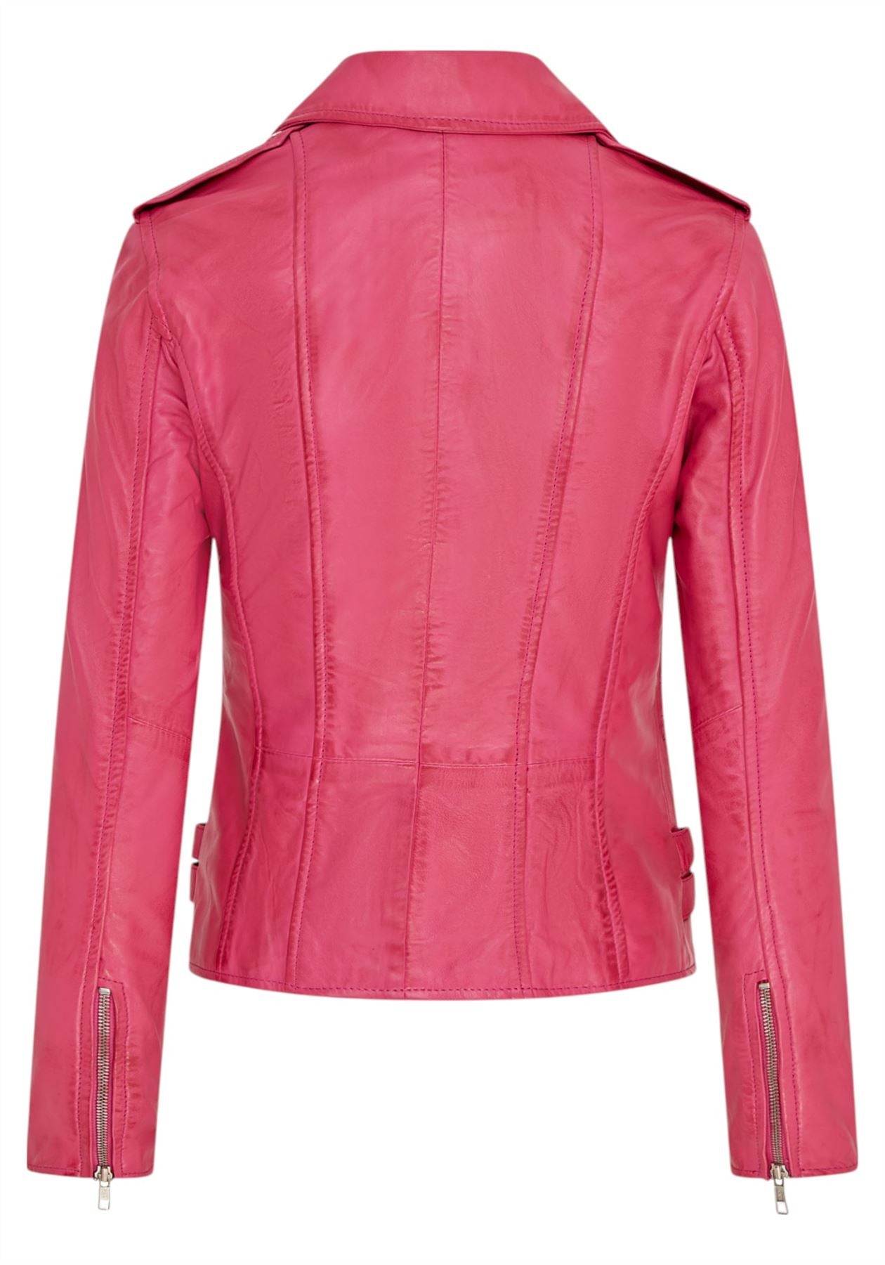 Womens Leather Vintage Brando Biker Jacket-Orlando