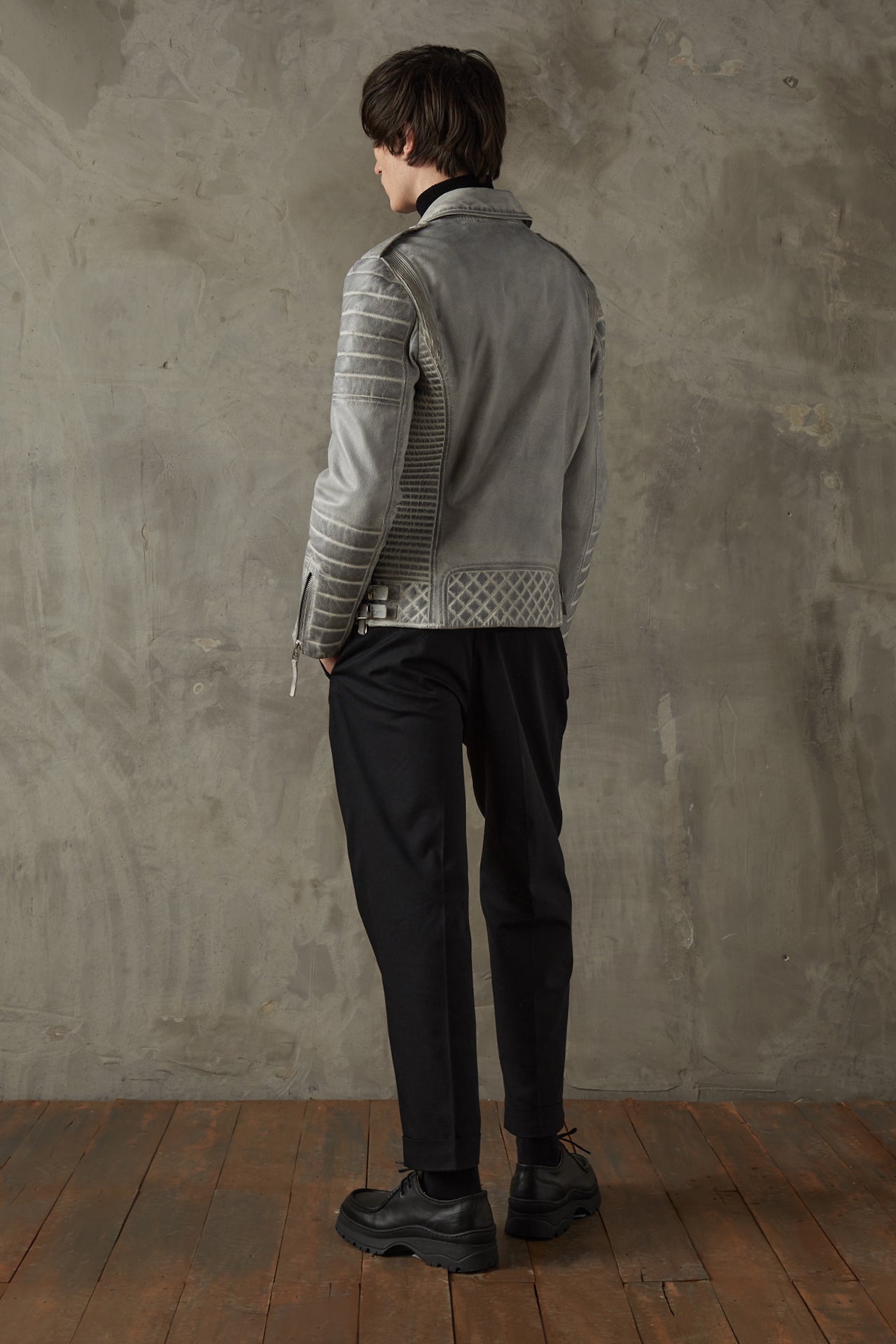 Kay Michaels 2.0 Tall: Iced Leather Jacket  (Man)