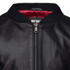 Kids Unisex Varsity Black Baseball Leather Bomber Black Jacket (1-13Years)