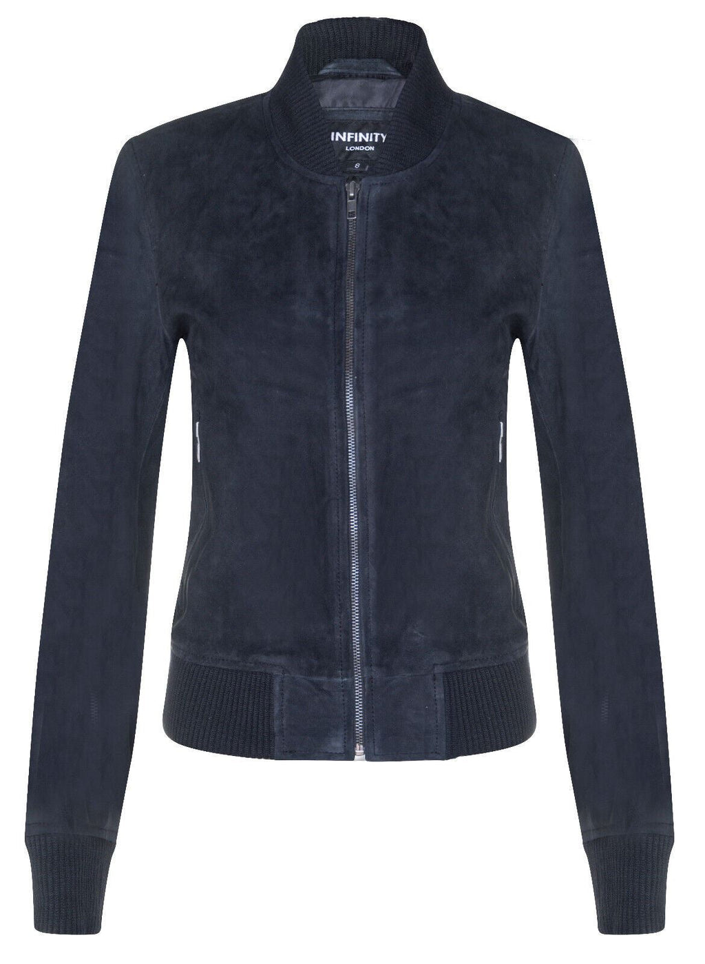 Womens Classic MA-1 Suede Bomber Jacket-Newbury