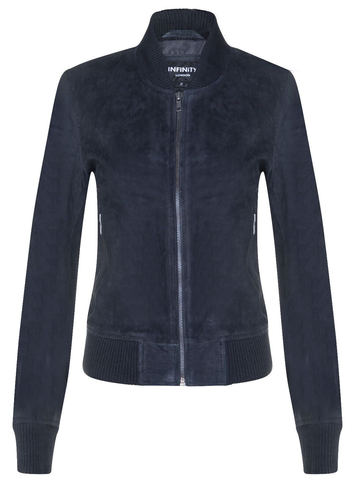 Womens Classic MA-1 Suede Bomber Jacket-Newbury