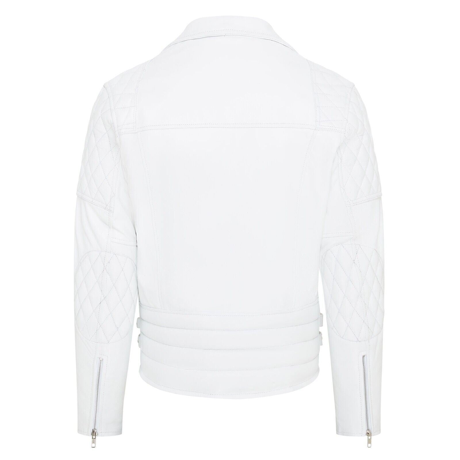Mens Cowhide Leather Brando Biker Jacket - Garland