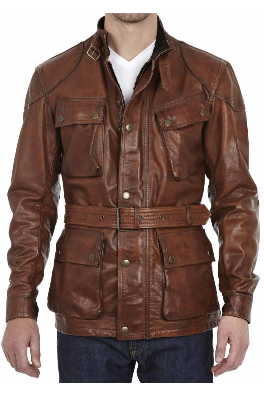 The Curious Case of Benjamin Button Brad Pitt Brown Leather Jacket