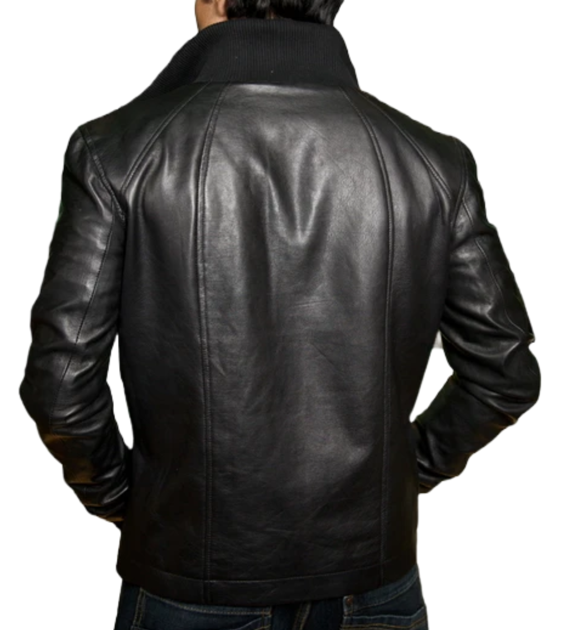 Adriel Stylish Slim Fit Black Leather Jacket