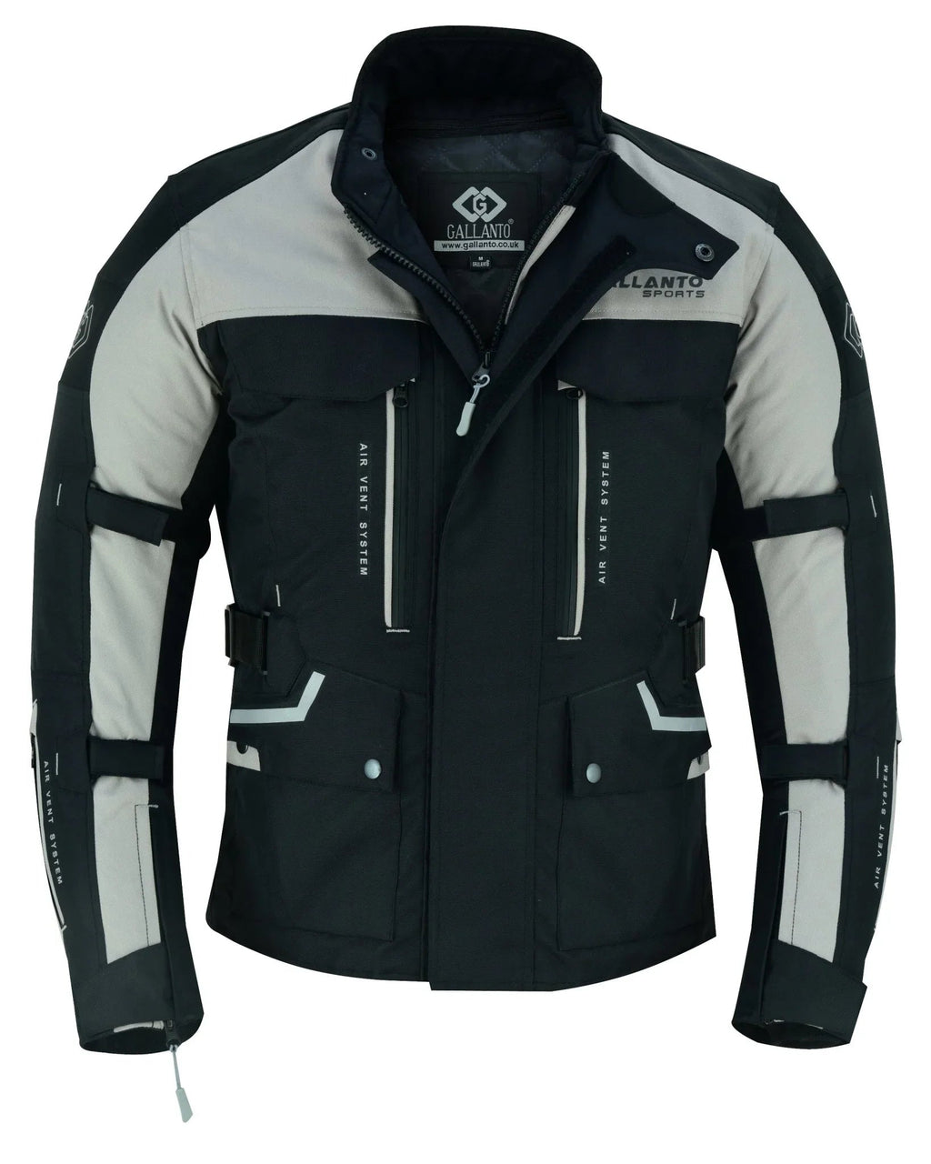 Black & Orange Biker Textile Long Motorcycle Jacket Biker CE Armours