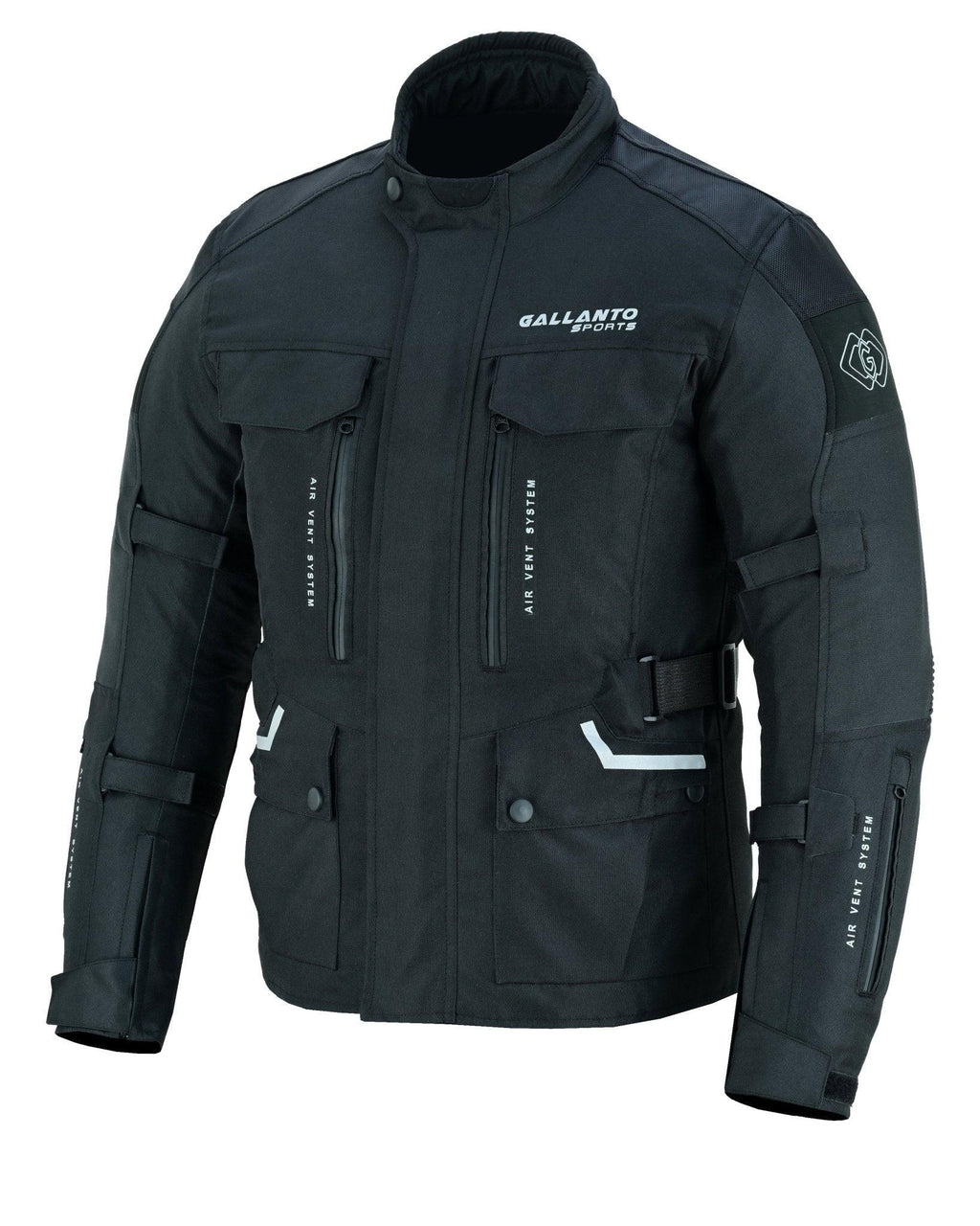 Black & Orange Biker Textile Long Motorcycle Jacket Biker CE Armours