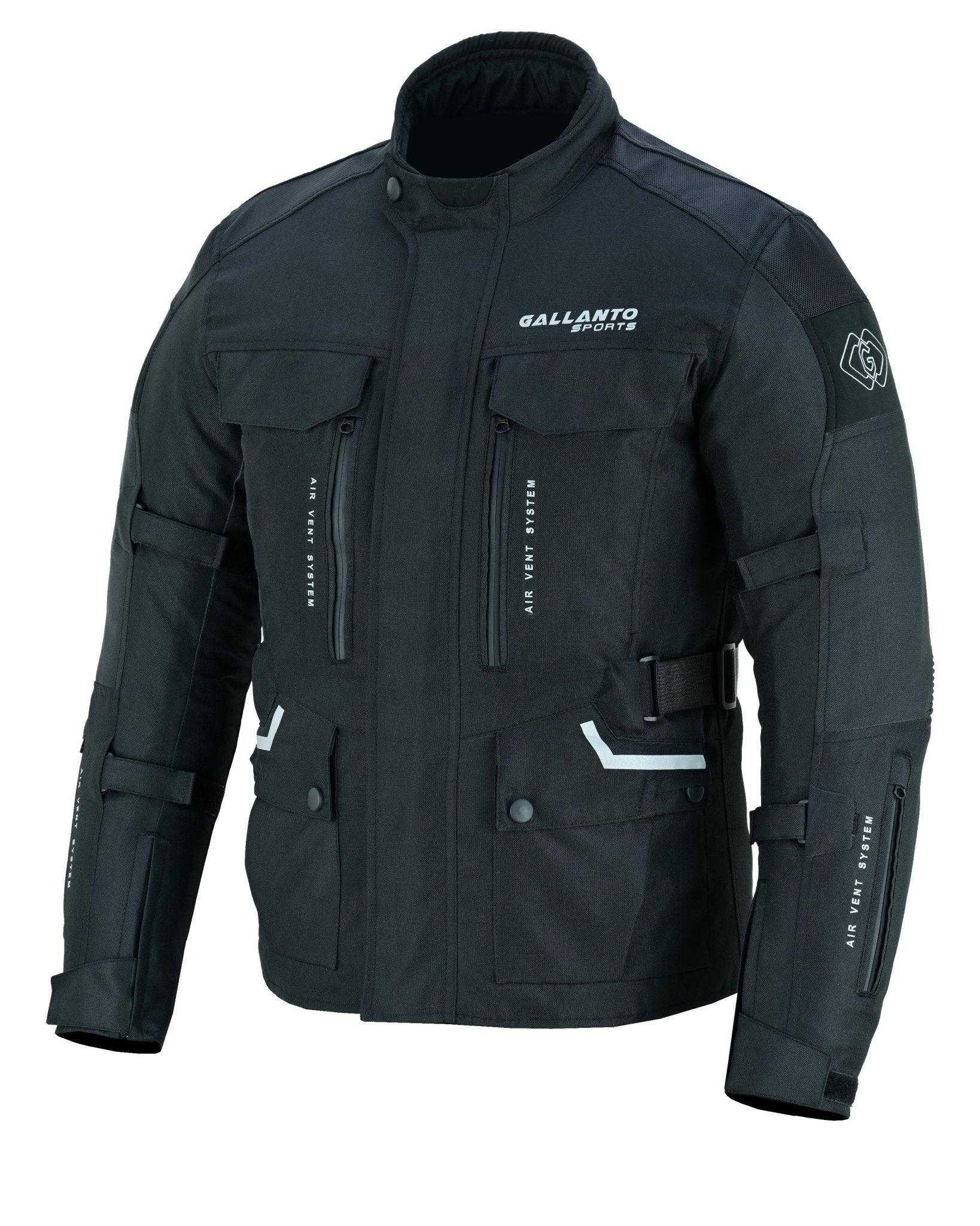 Black & Orange Biker Textile Long Motorcycle Jacket Biker CE Armours
