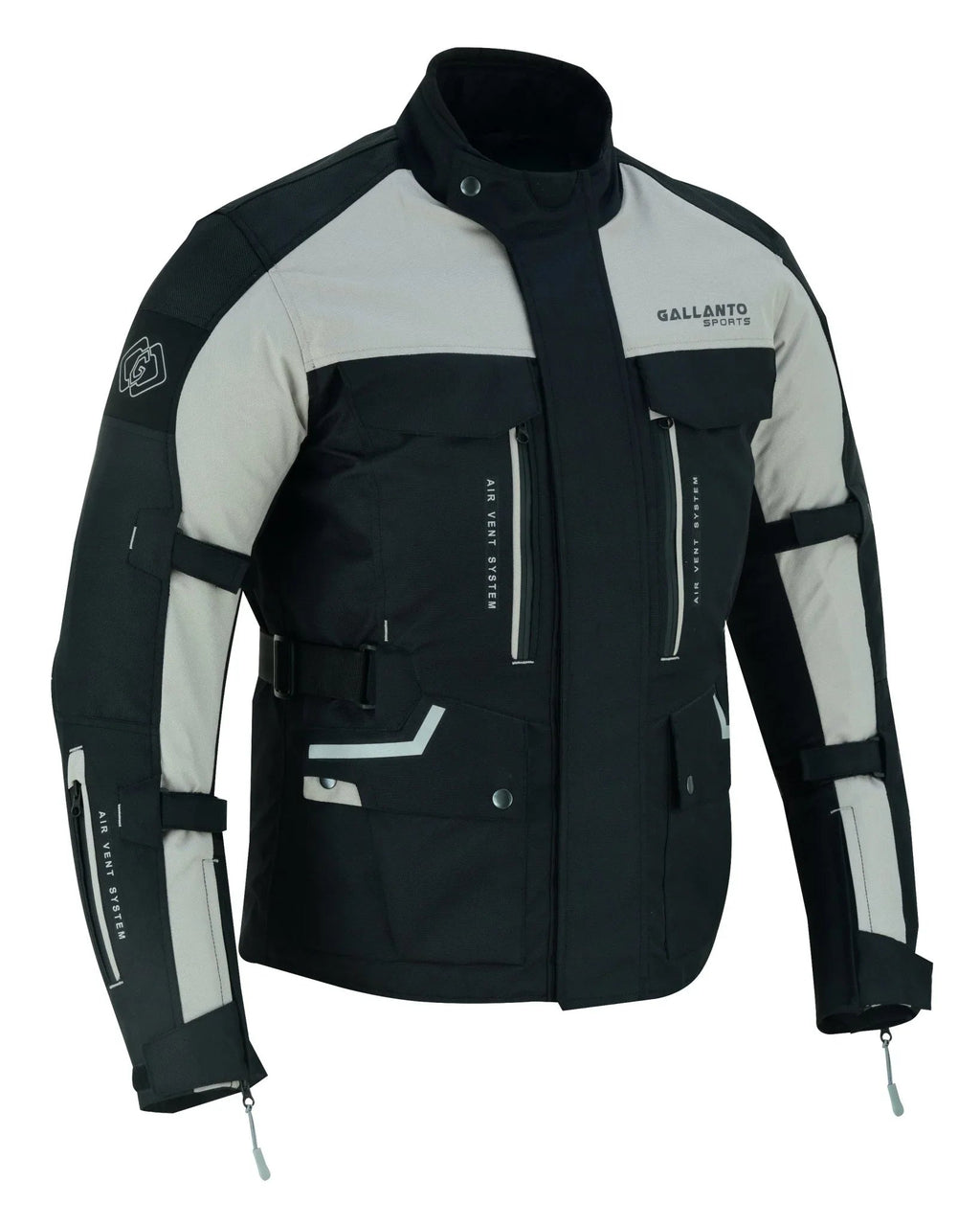 Black & Orange Biker Textile Long Motorcycle Jacket Biker CE Armours