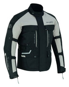 Black & Orange Biker Textile Long Motorcycle Jacket Biker CE Armours