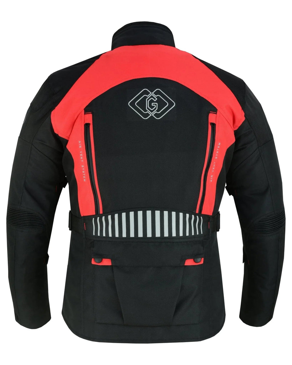 Black & Orange Biker Textile Long Motorcycle Jacket Biker CE Armours