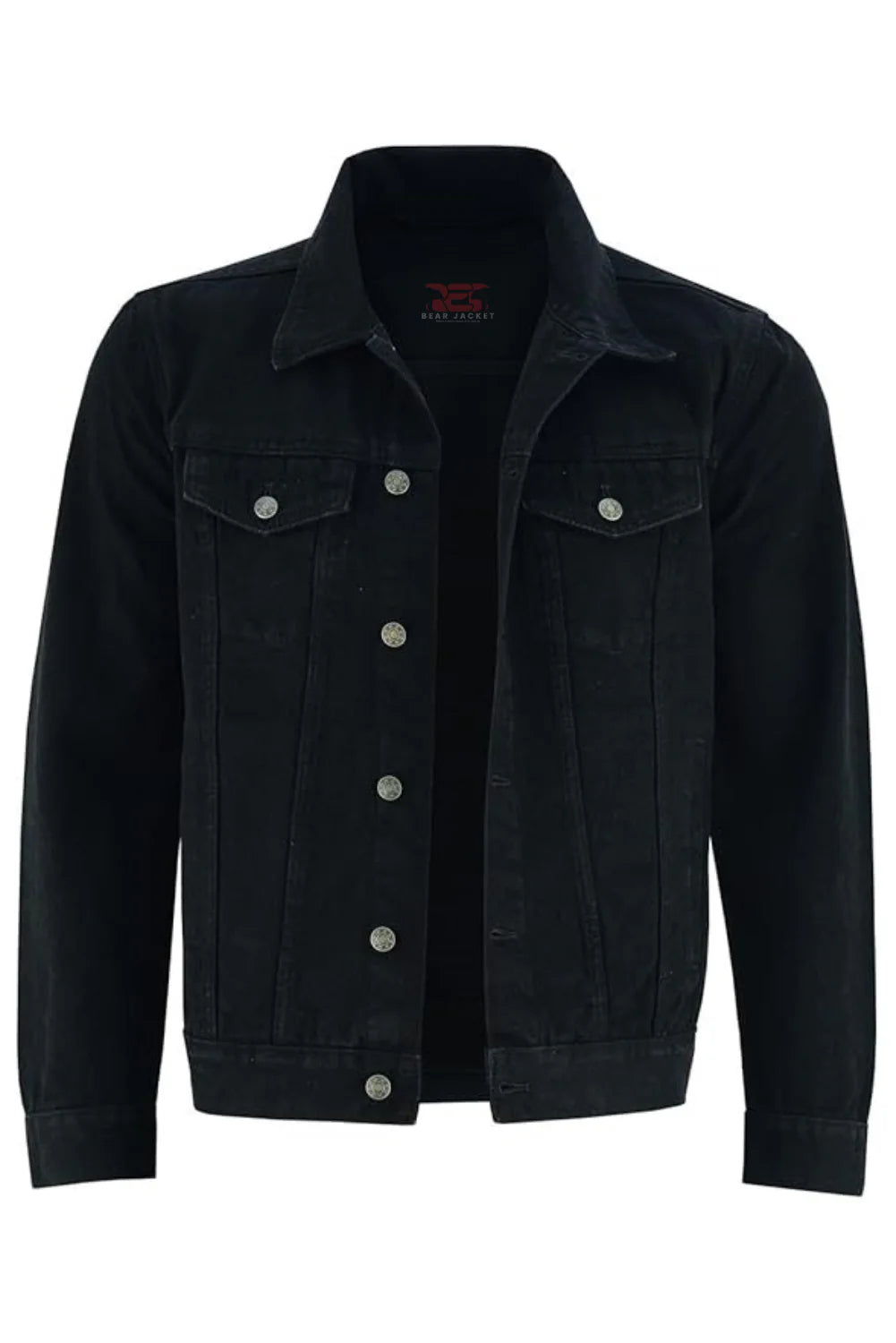 Warren Black Denim Trucker Jacket