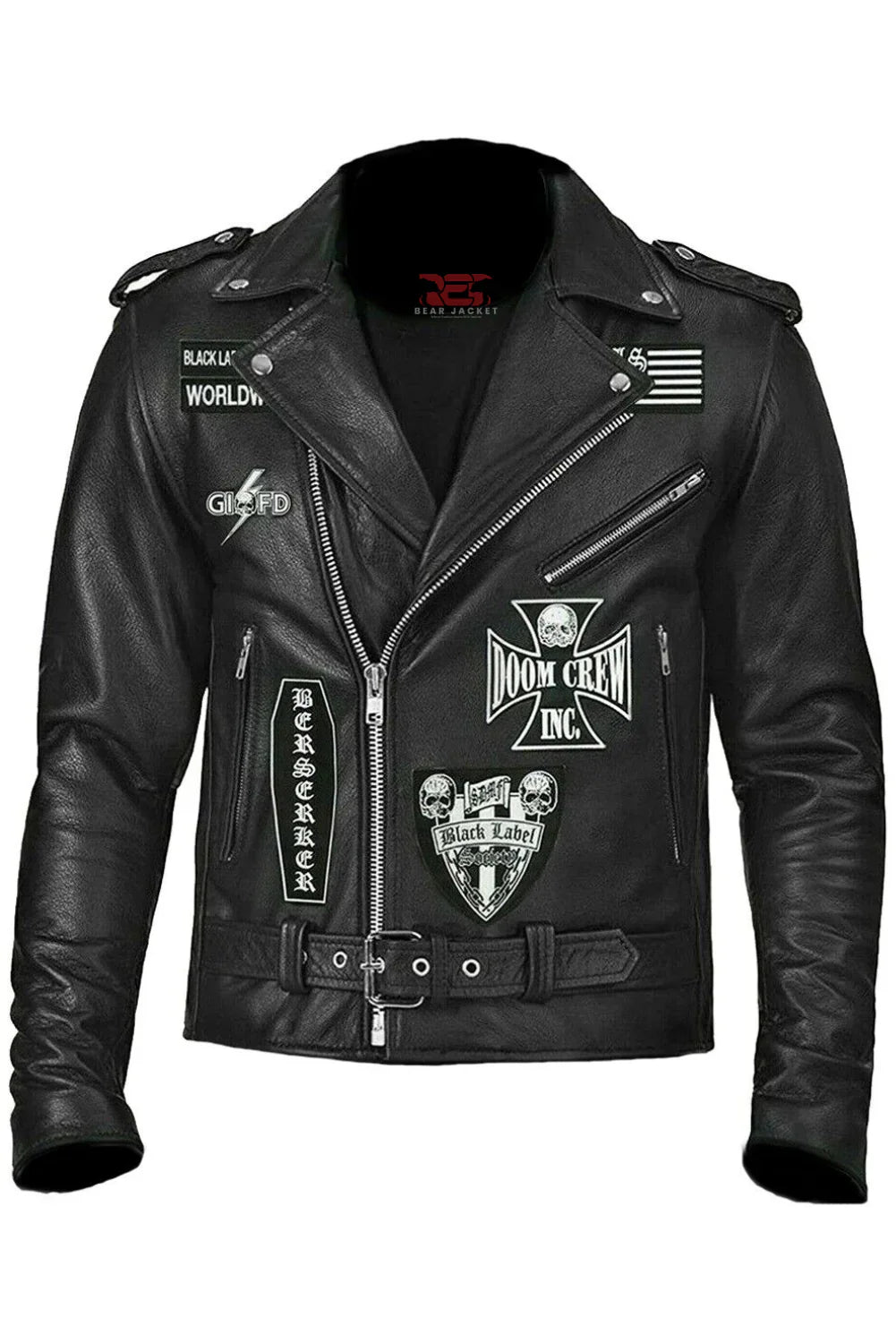 Men's Black Label Society Leather Jacket