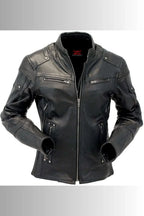 Noah Black Leather Biker Jacket