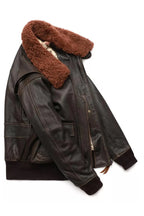 Airin G-1 Brown Leather Bomber Jacket