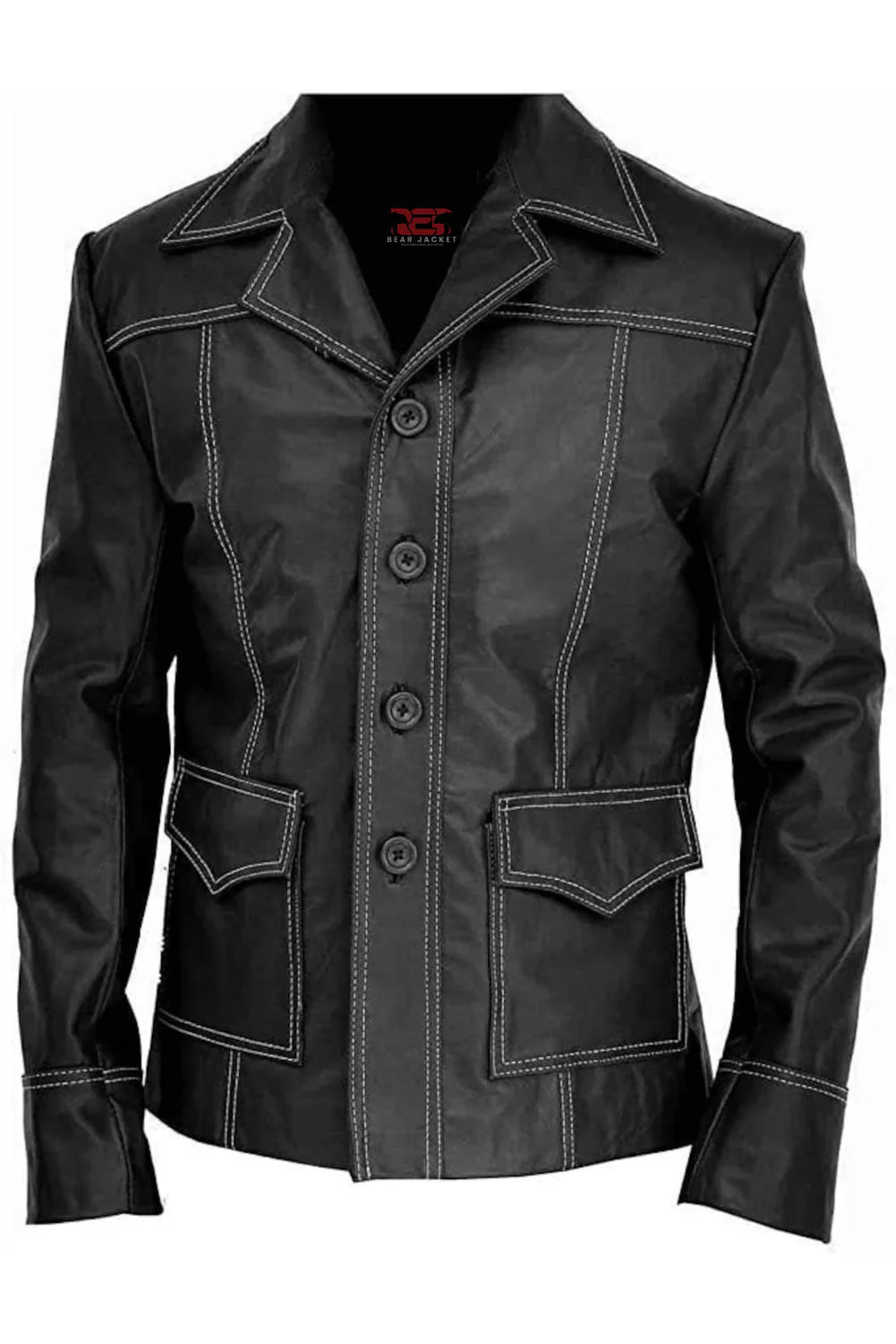 Brad Pitt Tyler Durden Fight Club Leather Jacket