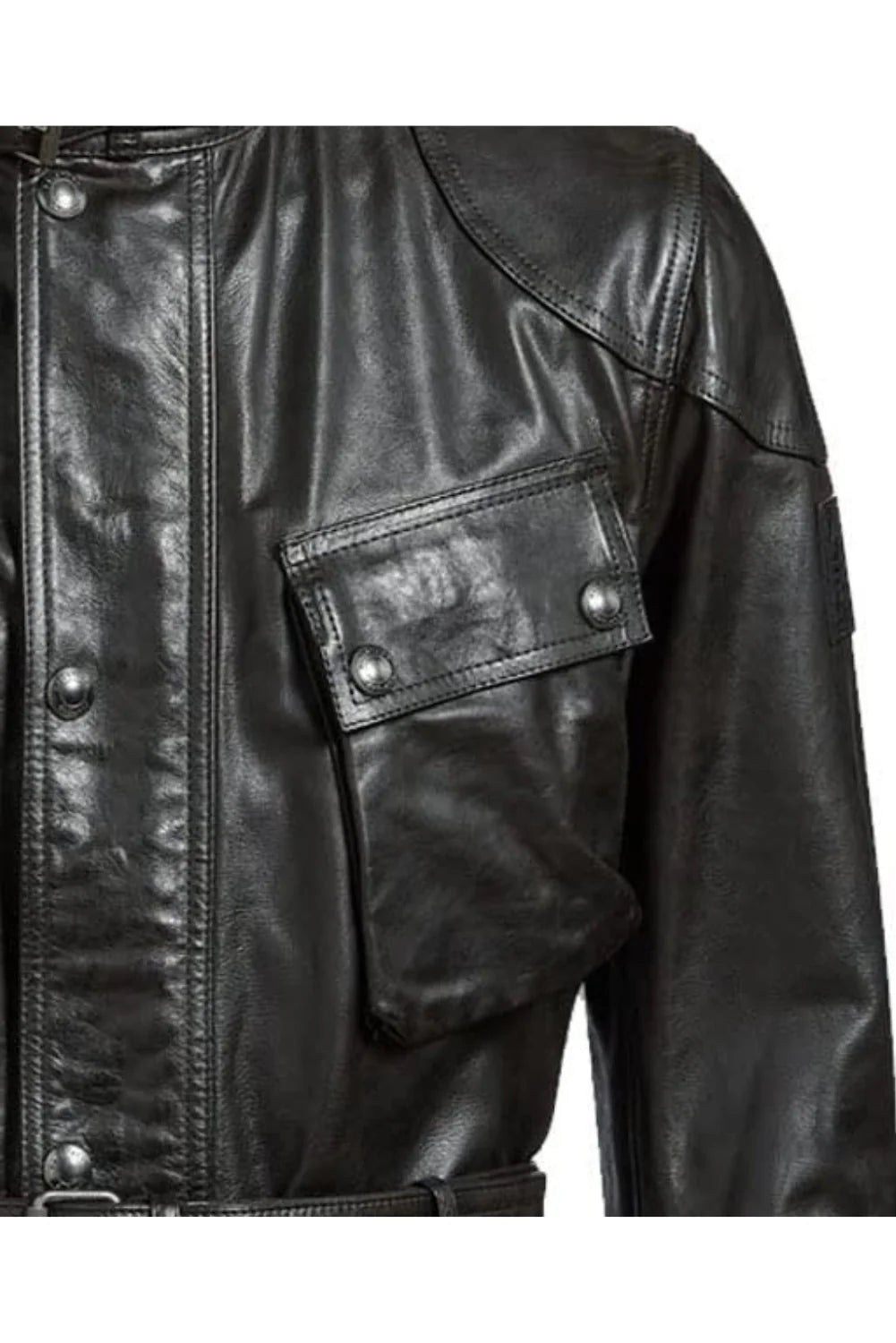 The Curious Case of Benjamin Button Brad Pitt Black Leather Jacket
