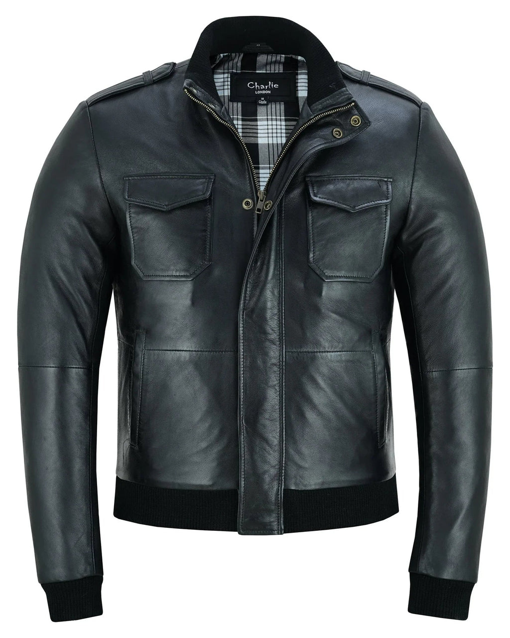Bristol Men's Real Leather Bomber Jacket - Smart Casual Style