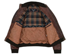 Bristol Men's Real Leather Bomber Jacket - Smart Casual Style
