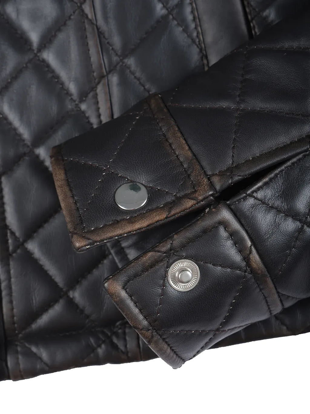 Mable Women's Dark Brown Cropped Shirt Collar Leather Jacket
