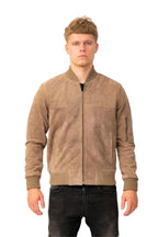 Mens Goat Suede MA-1 Bomber Jacket-Auckland