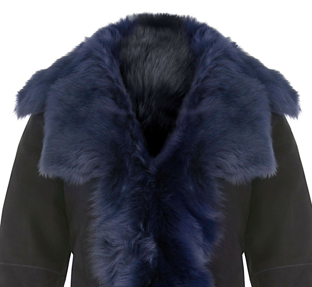 Womens Toscana Sheepskin Suede Trench Coat-Tbilisi