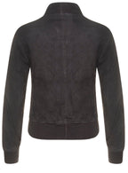 Womens Classic MA-1 Suede Bomber Jacket-Newbury