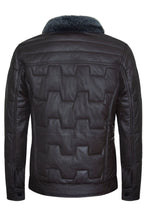 Men's Leather Quilted Biker Jacket - Guayaquil