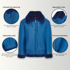 Mens B3 Bomber RAF Aviator Sheepskin Jacket -Wyndham