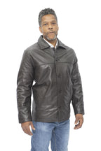 Mens Cowhide Leather Box Jacket-Mendoza