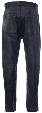 Mens Black '501' Leather Jeans-Montana