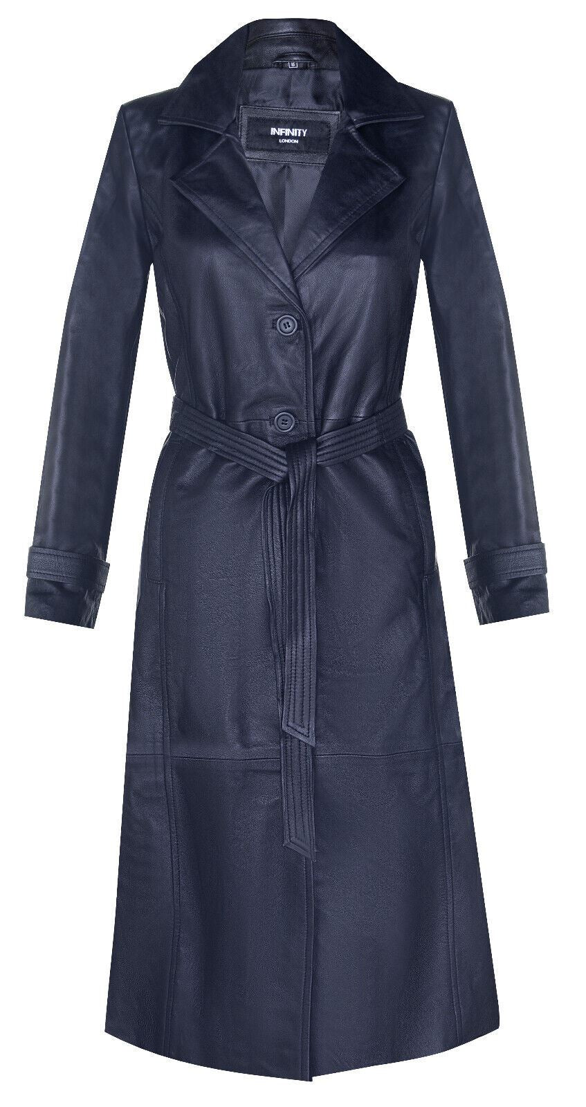 Womens Full Length Trench Coat-Alhambra