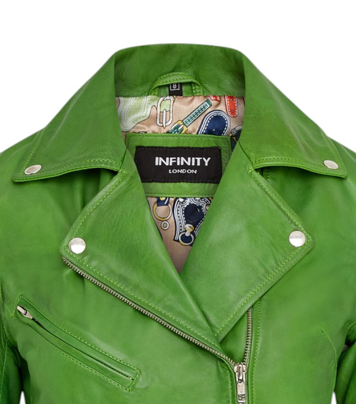 Women's Classic Brando Biker Leather Jacket - Broome