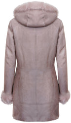 Ladies Suede Merino Sheepskin Coat-Samara