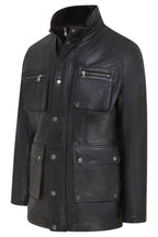 Men’s Leather Military Jacket Outwear Trenchcoat - Field