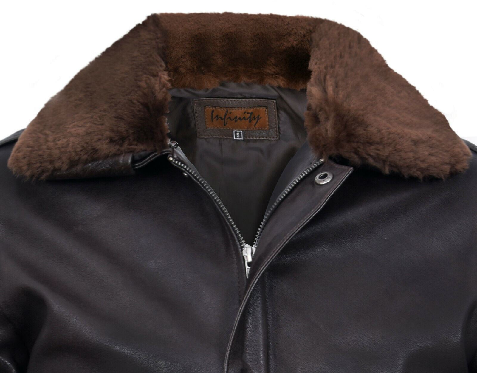 Men's Air Force A2 Brown Aviator Leather Bomber Jacket-Sao Paulo