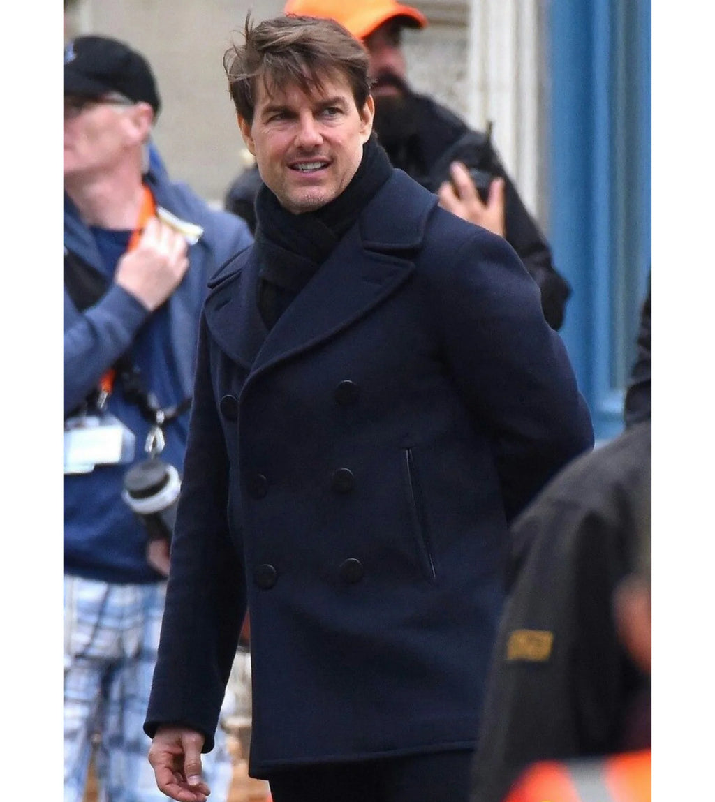 Mission Impossible 6 Tom Cruise Double Breasted Wool Coat