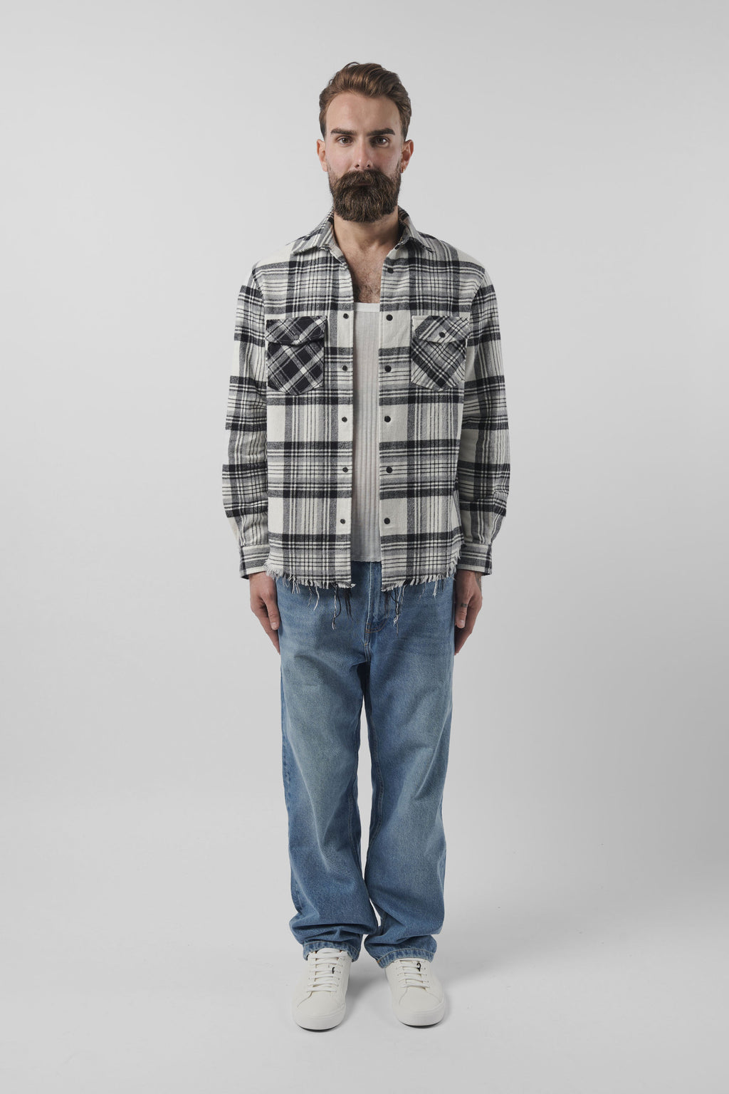 BODA Checked Cotton Overshirt