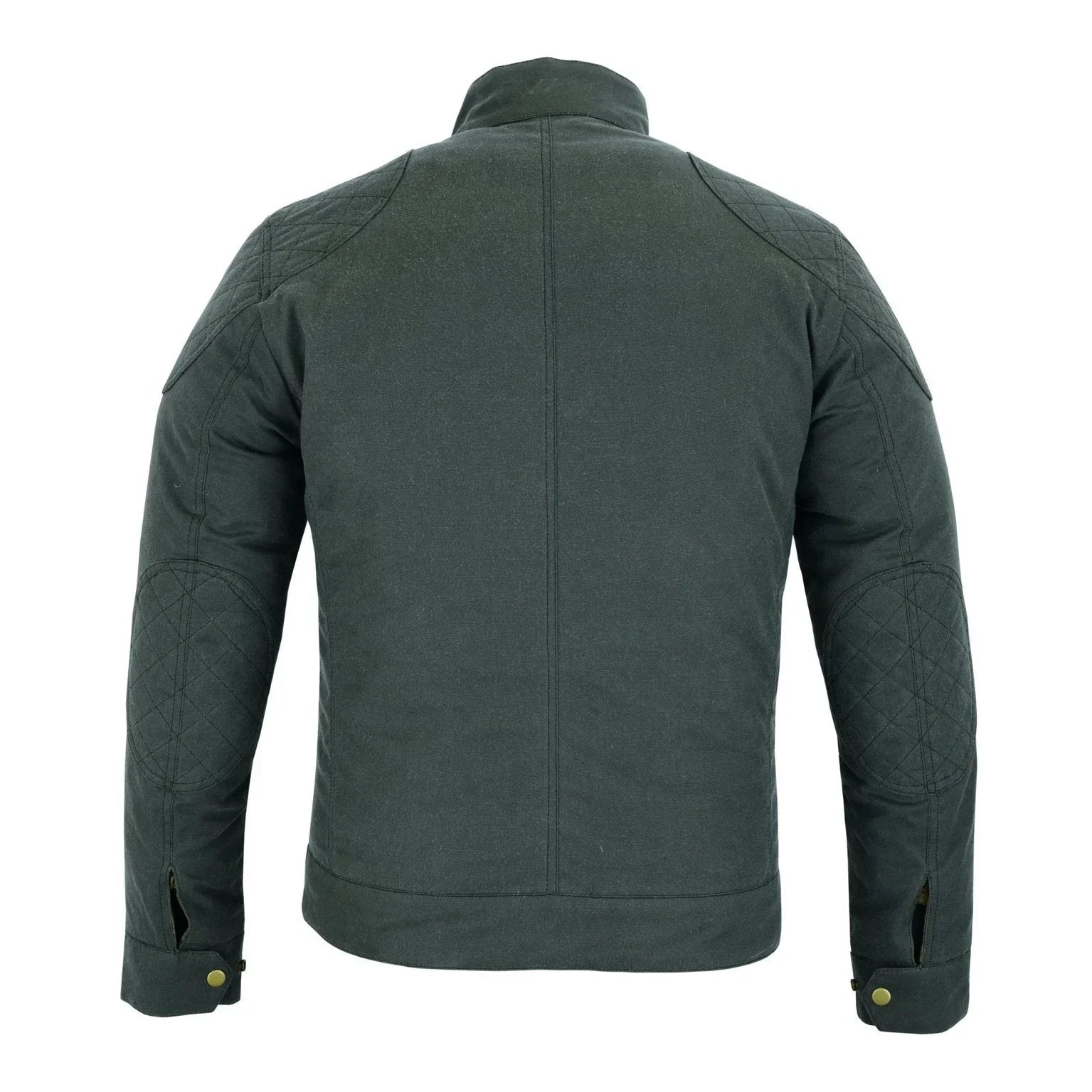Classic Brown Waxed Cotton Motorcycle Jacket Textile Biker